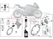 BMW Motorrad BMW 2014 S models S 1000 RR 15 (0D10,0D21) Brake service