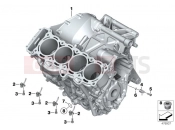 BMW Motorrad BMW 2014 S models S 1000 RR 15 (0D10,0D21) Engine housing