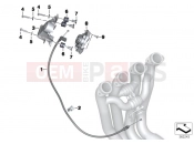 BMW Motorrad BMW 2014 S models S 1000 RR 15 (0D10,0D21) Servo, exhaust flap, interference pipe