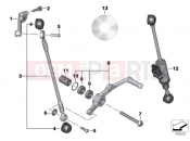 BMW Motorrad BMW 2014 S models S 1000 RR 15 (0D10,0D21) Outside shift-control components