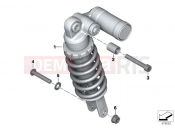 BMW Motorrad BMW 2014 S models S 1000 RR 15 (0D10,0D21) Spring strut, rear