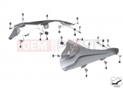 BMW Motorrad BMW 2014 S models S 1000 RR 15 (0D10,0D21) Side trim panel top