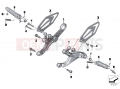 BMW Motorrad BMW 2014 S models S 1000 RR 15 (0D10,0D21) Footrest, front