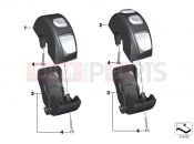 BMW Motorrad BMW 2014 S models S 1000 RR 15 (0D10,0D21) Combination switch, handlebar, right