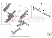 BMW Motorrad BMW 2014 S models S 1000 RR 15 (0D10,0D21) HP Footpeg system