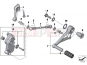 Outside shift-control components - BMW Motorrad R 1200 RS (0A05, 0A15) 2014