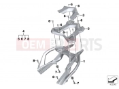 Bracket f top case - BMW Motorrad R 1200 RS (0A05, 0A15) 2014
