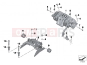 Seat bench locking system - BMW Motorrad R 1200 RS (0A05, 0A15) 2014
