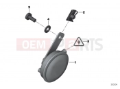Horn - BMW Motorrad R 1200 RS (0A05, 0A15) 2014