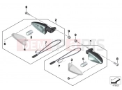 Turn signals, front - BMW Motorrad R 1200 RS (0A05, 0A15) 2014
