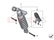 Spring strut, rear - BMW Motorrad R 1200 GS (0A01, 0A11) 2012