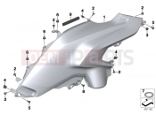 Fairing side section - BMW Motorrad R 1200 GS (0A01, 0A11) 2012