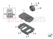 Control unit for LED headlight / fan - BMW Motorrad R 1200 GS (0A01, 0A11) 2012