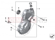 BMW Motorrad BMW 2012 S models S 1000 RR 12 (0524,0534) Engine housing cover, left
