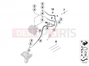 BMW Motorrad BMW 2012 S models S 1000 RR 12 (0524,0534) Brake pipe rear ABS