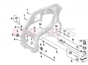 BMW Motorrad BMW 2012 S models S 1000 RR 12 (0524,0534) Engine mount - swing arm pivot