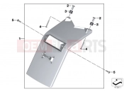 BMW Motorrad BMW 2012 S models S 1000 RR 12 (0524,0534) Mudguard rear