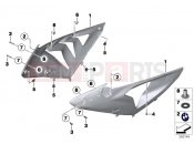 BMW Motorrad BMW 2012 S models S 1000 RR 12 (0524,0534) Fairing side section, front