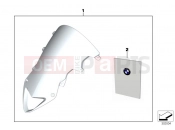 BMW Motorrad BMW 2012 S models S 1000 RR 12 (0524,0534) Windshield, high