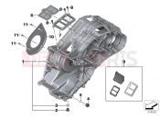 Engine housing, rear - BMW Motorrad C 600 Sport (0131, 0132) 2012