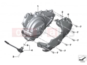 Engine housing cover, left - BMW Motorrad C 600 Sport (0131, 0132) 2012