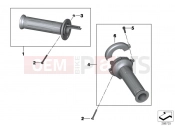 Handlebar grips - BMW Motorrad C 600 Sport (0131, 0132) 2012
