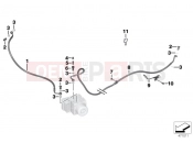 Brake pipe rear ABS - BMW Motorrad C 600 Sport (0131, 0132) 2012