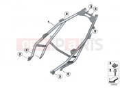 Rear frame - BMW Motorrad C 600 Sport (0131, 0132) 2012