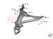 License plate holder - BMW Motorrad C 600 Sport (0131, 0132) 2012
