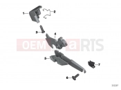 Latch mechanism, storage bin, left - BMW Motorrad C 600 Sport (0131, 0132) 2012