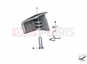 Control for storage compartment, right - BMW Motorrad C 600 Sport (0131, 0132) 2012