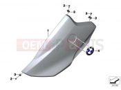 Trim cover side section, upper - BMW Motorrad C 600 Sport (0131, 0132) 2012
