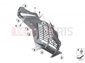 Grill trim, plastic - BMW Motorrad C 600 Sport (0131, 0132) 2012