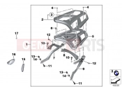 Luggage grid - BMW Motorrad C 600 Sport (0131, 0132) 2012