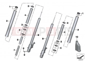 BMW Motorrad BMW 2012 C-Models C 650 GT (0133, 0134) Telescopic fork, single parts