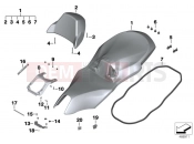 BMW Motorrad BMW 2012 C-Models C 650 GT (0133, 0134) Bench seat