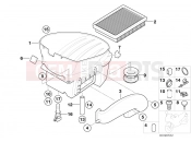 Intake sound system - BMW Motorrad F 650 CS 04 (0177,0187) 2004
