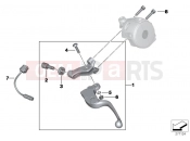 Clutch control assembly - BMW Motorrad F 650 CS 04 (0177,0187) 2004