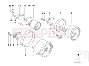 BMW Motorrad BMW 2004 R-Models 4V R 850 R 02 (0428) Speedometer/rev.counter/clock