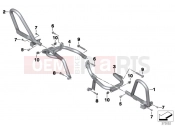 Engine roll bar, authority vehicles - BMW Motorrad R 1200 RT (0A03, 0A13) 2015