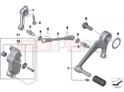 Outside shift-control components - BMW Motorrad R 1200 RT (0A03, 0A13) 2015