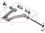 Trailing arm - BMW Motorrad R 1200 RT (0A03, 0A13) 2015