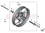 Cast rim, front - BMW Motorrad R 1200 RT (0A03, 0A13) 2015