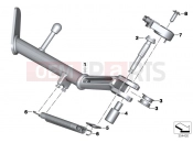 Side stand - BMW Motorrad R 1200 RT (0A03, 0A13) 2015