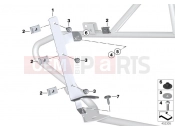 Fire extinguisher holder - BMW Motorrad R 1200 RT (0A03, 0A13) 2015