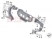 Trim bracket, front - BMW Motorrad R 1200 RT (0A03, 0A13) 2015
