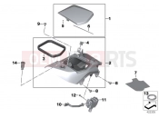 Storage compartment, right - BMW Motorrad R 1200 RT (0A03, 0A13) 2015