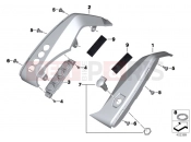 Interior trim - BMW Motorrad R 1200 RT (0A03, 0A13) 2015