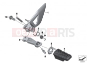 Footrest, front - BMW Motorrad R 1200 RT (0A03, 0A13) 2015