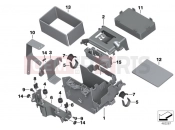 Battery tray - BMW Motorrad R 1200 RT (0A03, 0A13) 2015